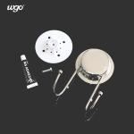 Stainless Steel Damage-Free Hanging Kitchen Bath Suction Double Robe Hook