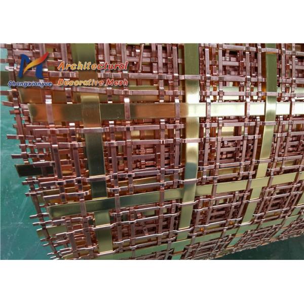 10mm Architectural Woven Wire Mesh Brass Copper Wire Mesh Screen