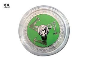 Wholesale Round Shape Commemorative Silver Coins Hard Enamel Fill Sports Challenge Coins from china suppliers
