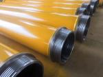 Length 3m Drilling Rig Steel Pipe Material Concrete Hopper Tremie For Bored Pile