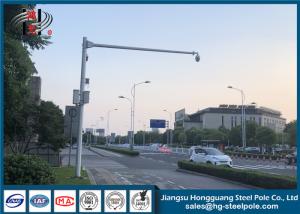 Wholesale Security Monitor CCTV Camera Pole , Telescopic Galvanized Steel Pole from china suppliers