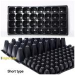 50 Cells Nursery Seedling Tray Black Hydroponics Seed Sprouting Tray