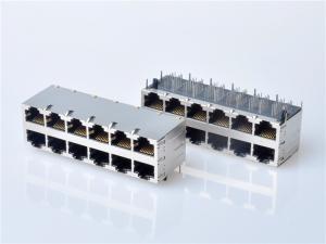 Wholesale RJ45 Gigabit Magnetic Jack, Enabled PSE PoE+ 2x6, with LEDs from china suppliers
