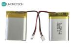 Silver Rechargeable Lithium Polymer Battery 103040 Li Ion Battery 1200mAh 3.7V