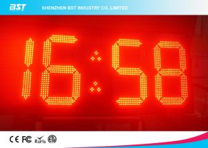 Wholesale Double Sided Red Led Clock Display For Outdoor Sports , High Accuracy from china suppliers