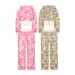 Custom Camouflage Embroidery Ladies Tracksuit Set Matching Hoodie And Sweatpants