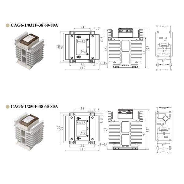 NNC CAG6 Series Solid State Relay with Heat Sink Superior Performance for Industrial Applications