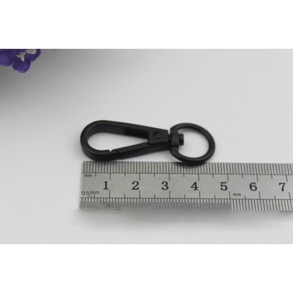 Design 3 style workmanship electrophoresis black zinc alloy metal snap hooks for bags