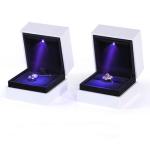 7.4*7.4*6cm Luxury Premium Jewelry Boxes , Recycled Paper Mache Gift Boxes