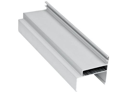 White Anodized Aluminum Window Profiles With Length Customized ISO 9001 Approved