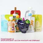 Wholesale Stand Up SpoutBag Drinking Packing Bag Liquid Pouches Juice Package