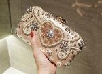 2019 new diamond dinner bag embroidery love bag handbag chain bag small square