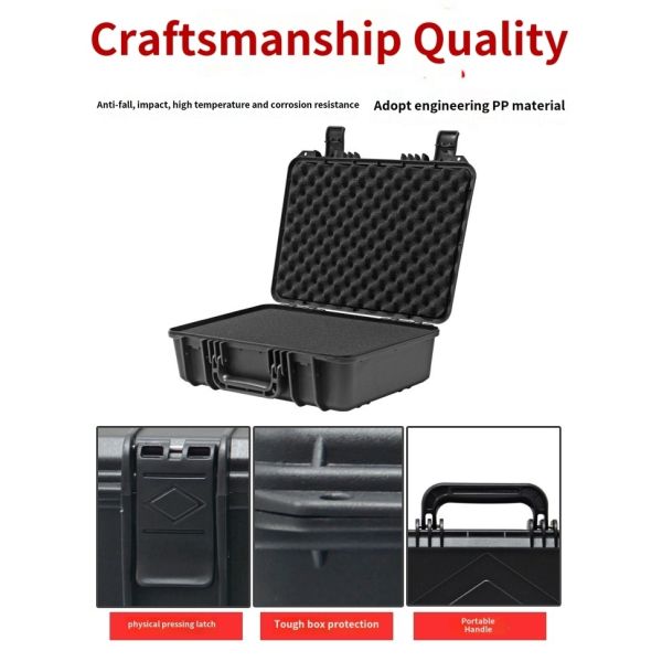 Space Saving Customizable Portable Tool Box with High-Density Sponge for Secure Storage