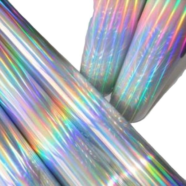 Rainbow Pattern Cold Stamping Foil / Holographic Hot Stamping Foil For Packaging