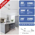 Vintage 220V DC Metal Blade Ceiling Fan Energy Saving Lower Noise