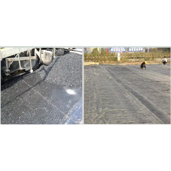 Creep Resistant Polyester Geogrid Geosynthetic Material In Soft Foundation 50-100m Length