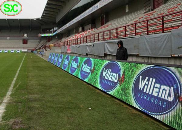 P10 Portable Waterproof Full Color Stadium Perimeter LED Display Led Advertising