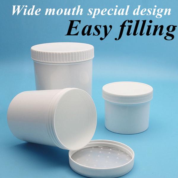 Custom PP Plastic Cream Jar 150g 250g 500g Empty Cosmetic Jar Lip Scrub Container Hair PP Jar