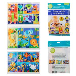 Wholesale Disposable Sticky Table Topper Stick On Placemats For Baby In 3 Designs from china suppliers