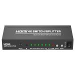 3840x2160 340Mhz 10.2Gbps 2x4 HDMI 4K Splitter