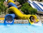 Fiberglass Water Pool Mini Water Park Slide / Amusement Park Slides ISO