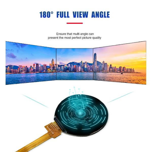 1.32 Inch Circular TFT LCD Module QSPI 360x360 Resolution ST77916