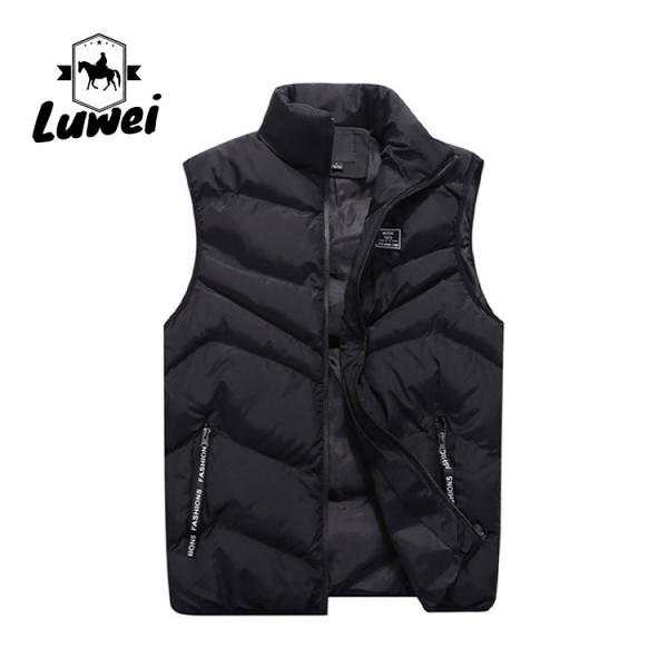 2020 Hot Sell Windproof Fashion Sleeveless Utility Stand Collar Quilted Puffer