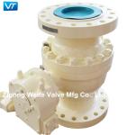 WCB Cast Steel Trunnion Ball Valve 900LB 10 Inch Worm Gear Operated