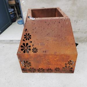 Wholesale Modern Outdoor Pre-Made Corten Steel Pot And Custom Made Metal Flower Boxes from china suppliers