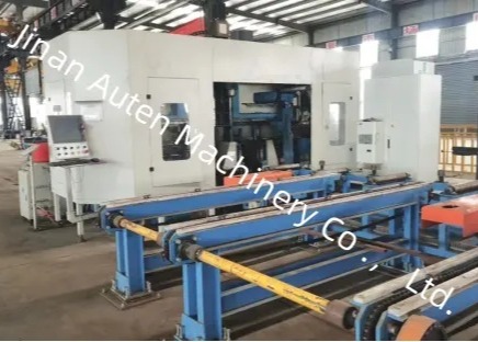 Bt40 Spindle Bore Taper Steel Structure H Beam Cnc Drilling And Sawing Machine Line 5-30mm Drilling Diameter Range