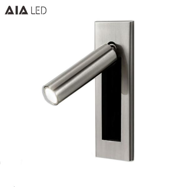 Contemporary type hotel bedside wall light IP20 headboard wall light flexible 3W