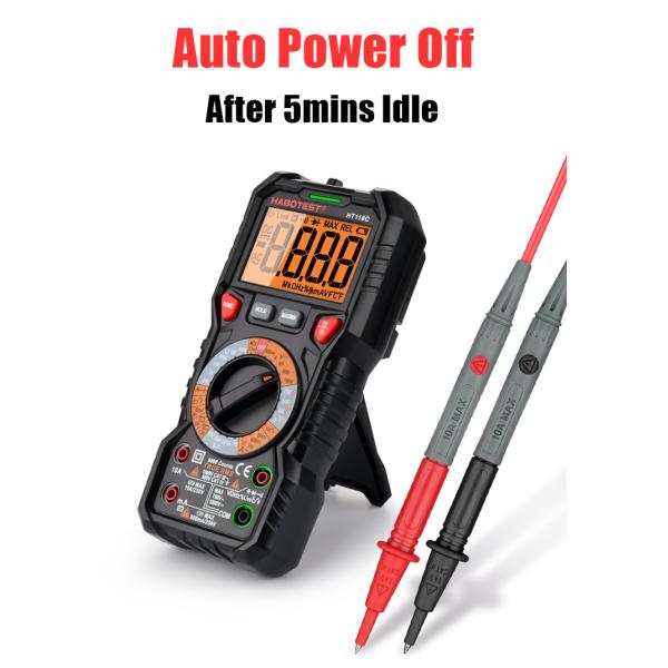 Black 6000 Counts 1000V Digital Graphing Multimeter