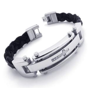 Wholesale High Quality Tagor Stainless Steel Jewelry Fashion Men's Casting Bracelet PXB064 from china suppliers