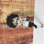Plastic Acrylic Custom Holographic Keychain 4 Color Printed