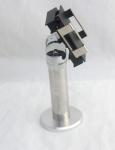mobile phone seucrity stand with gripper and physical lock for smartphone