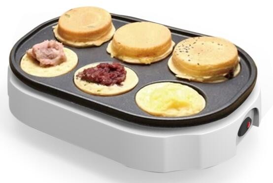 6 Holes Electric Snack Maker Auto Temperature Control For Muffin, wheel cake Maker