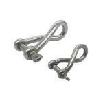Customized Stainless Steel 304 / 316 Twisted Shackle With Screw Pin Non-standard