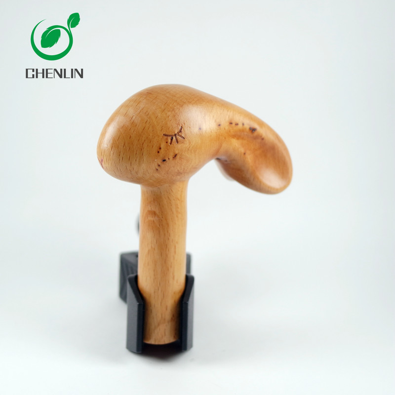 Carving Cat Wooden Umbrella Handle No Burrs SGS Certificated