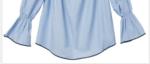 Elastic Belt Blue Polyester Cotton Ladies Strapless Dress