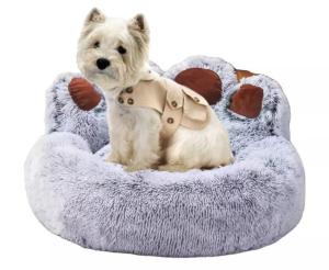 Wholesale Wholesale Manufacture High Quality Nest Plush Slippers Shape Soft Warm Round Small Pet Bed For Dog Cat from china suppliers