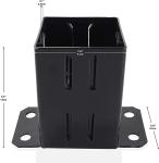 Q235B Materials Avaliable Metal Pergola Kits with Electrophoretic Coating 4x4