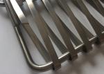 Aluminum Weave 36m Spiral Wire Mesh Smooth Fabric Cladding 36% Gap