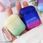 Compatible with AirPods Gradient Colorful Fashion Case Cover Silicone Protective
