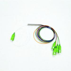 Wholesale SC APC Connectors Optical Fiber Splitter 1x4 G657 Single Mode from china suppliers