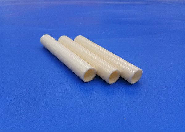 Unglazed 95% 99% Alumina Ceramic Tube For Ignition Electrodes / Burners Boilers