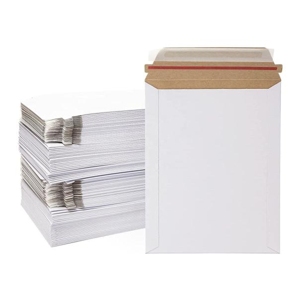 Custom White Cardboard Envelope Lightweight Kraft Cardboard Envelopes For Protecting Documents
