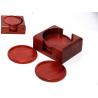 Buy cheap Rosewood Round Cup Coaster set from wholesalers