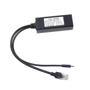 Wholesale 48V to 5V 2.4A MAX POE Splitter USB-C 12W Private Mold NO Input 100-240V AC 50/60Hz from china suppliers