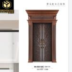 Hotel Aluminum Entrance Door Scratch Resistant Aesthetics Aluminum Exterior