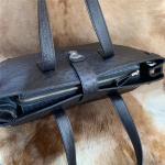 Authentic Real Ostrich Skin Businessmen Travel Duffle Purse Large Shoulder Bag